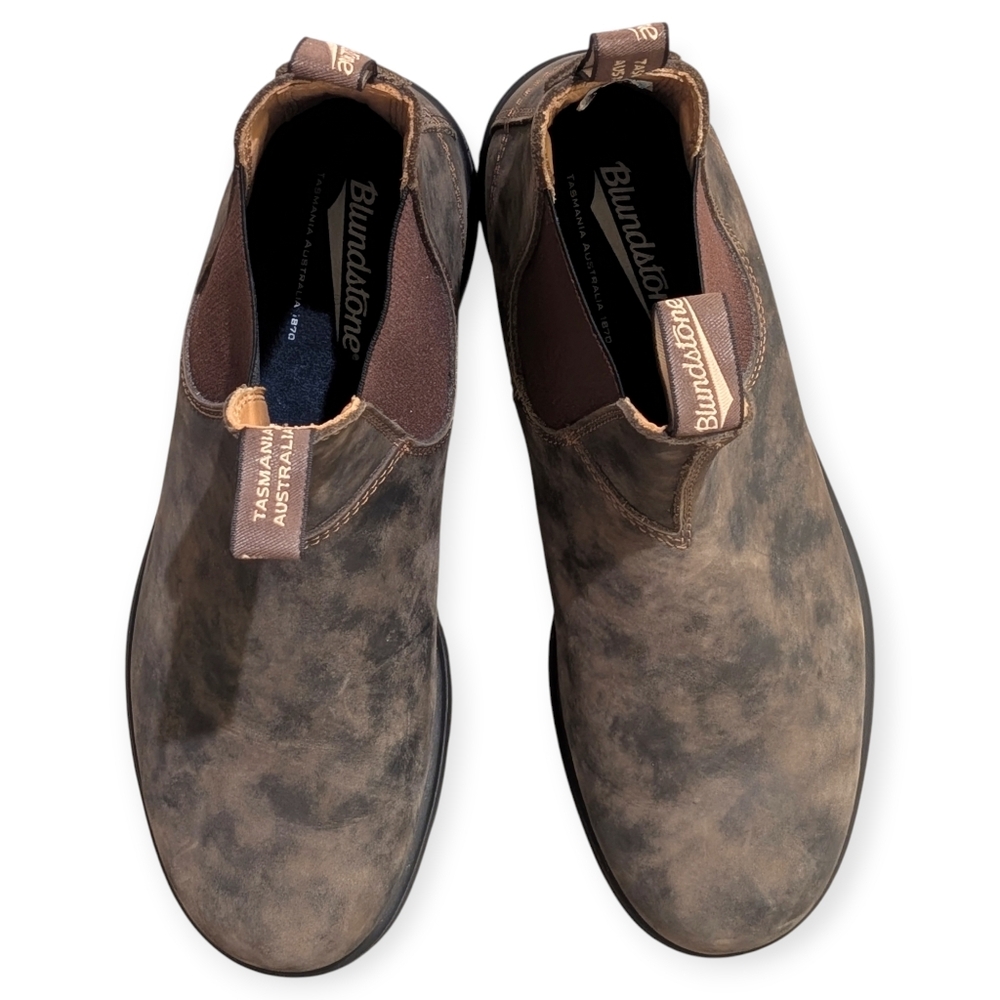 ​Blundstone 585 Rustic Brown Leather Chelsea Boots - AU Size 11 (US Men's 12 ) - Picture 10 of 12